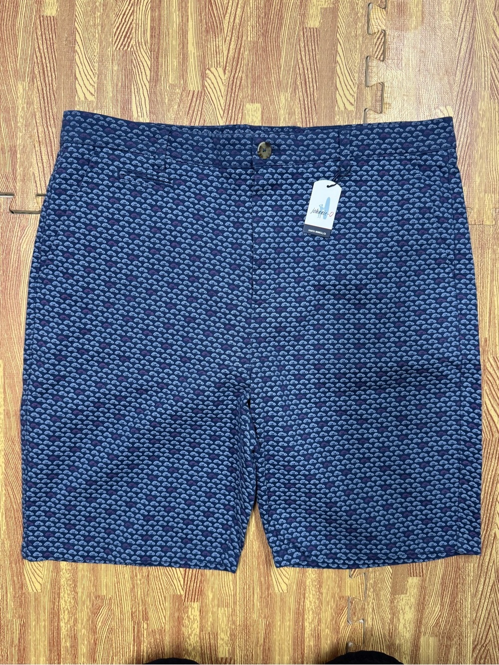 NEW Johnnie-O Fahrvergnugen Stretch Performance Car AOP Shorts Size 35x9 $98